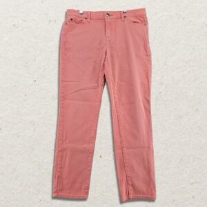 Ellen Tracy Newport Jeans Slim Fit Comfortable Smart Casual Denim Pink W US 12